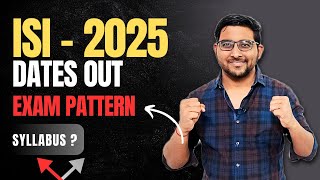 ISI 2025 Exam Dates out  Syllabus  Exam pattern  Placement  0 Fees College  Jee Mains 2025 News [upl. by Anilag174]