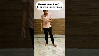 Pathological Gaits gaitanalysis abnormalgait medical physiotherapy trendingshorts fitness [upl. by Lonnard]