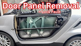 2008 Smart Fortwo 451 Passion 84 BHP  Door Panel Removal  Investigating Door Locking Fault [upl. by Renata]