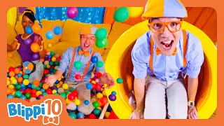 Blippi’s Top 10 Moments in Indoor Playgrounds  Blippis Top 10  Educational Videos for Kids [upl. by Ogu856]