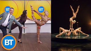 A Cirque Du Soleil contortionist just gave our hosts a lesson [upl. by Easter]