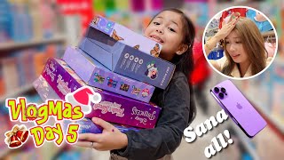 BUYING EVERYTHING IN ONE COLOR  PURPLE  VLOGMAS DAY 5 [upl. by Azitram]