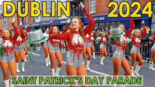 Dublin St Patricks Day Parade 2024 Ireland [upl. by Hollander]