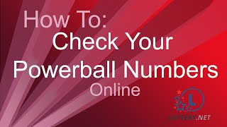 How to check your Powerball Numbers online [upl. by Allanson]