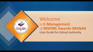 INSPIRE AwardsMANAKE MIAS User Guide for School Authority New [upl. by Lennon]