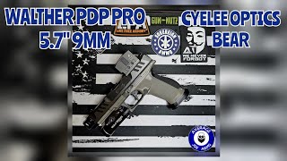 Walther PDP PRO 57 quot w Cyelee Optics Bear Herrington Arms Comp Streamlight Tlr1 at 15 feet [upl. by Armillas]