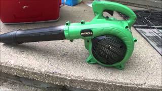 Review of Hitachi RB24EAP 239cc 2Cycle Gas Powered 170 MPH Handheld Leaf Blower [upl. by Larrad]