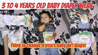 How to wear 4years old baby girl diaper routineHow to change diapertips and tricks Mirhaoman20 [upl. by Islehc45]