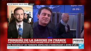 Primaire de la gauche  quotPlus de journalistes que de militants au QG de Manuel Vallsquot [upl. by Anyr]