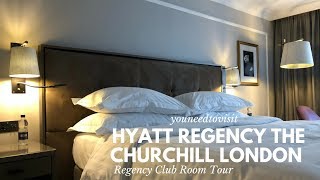 Hyatt Regency The Churchill London Club Room Tour [upl. by Suinuj932]