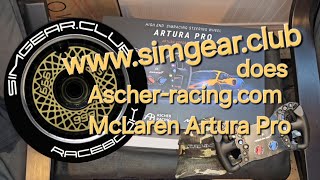 Ascher Racing McLaren Artura Pro USB unboxing and stuff with wwwsimgearclub [upl. by Adnawed]