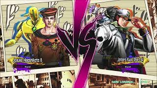 Jojo ASBR What if Josuke 8 vs Jotaro P4 [upl. by Ahsenek]