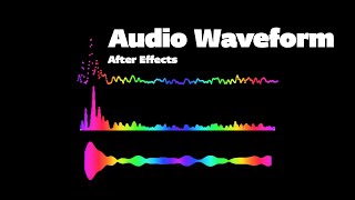 After Effects Audio Waveform Animation  No plugins [upl. by Blanc]