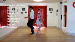 Whiteys First Stops  Lindy Hop  Level 6 Lesson 2  Shauna Marble  quotStopsquot Routine [upl. by Greg]