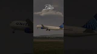 Uniteds 767 Impressive Takeoff from LSZH aviation planespotting msfs2020 [upl. by Lerraf]