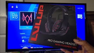 How to set up LVL UP Pro Gaming Headset with PS4  Commenter Request [upl. by Bechler]