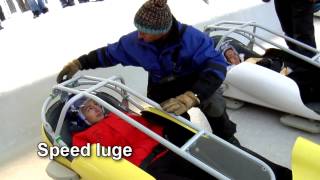 Bobsleigh  Piste olympique  la Plagne France [upl. by Esmond382]