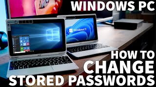 How to View Saved Passwords on Windows 10  Find and Change Stored Passwords for Websites on Windows [upl. by Kapor]