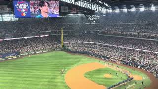 Cody Johnson Singing the National Anthem at 2024 MLB Texas AllStar Game in Arlington Texas cojo [upl. by Donal895]