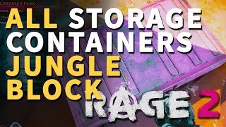 All Jungle Block Storage Containers Rage 2 Locations [upl. by Liggett]