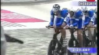 1999 World Track Cycling Championships Mens Team Pursuit Final114 [upl. by Htebasyle]