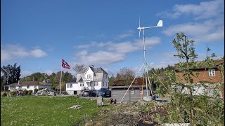 Zonhan 3kw wind turbine is installed in Norway [upl. by Ecahc]