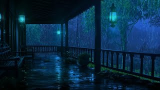 Heavy Rain in the forest and Thunderstorm sounds for Sleep [upl. by Labana]