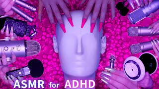 ASMR for ADHD 💗Changing Triggers Every 30 Seconds😴 Scratching  Tapping  Massage amp More No Talking [upl. by Gnidleif]