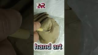 Clay hand sculpting art artificial claysculpture clayart artist [upl. by Saiasi]