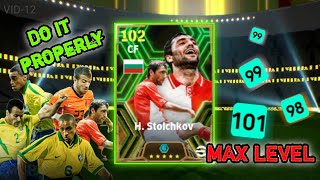 Free Epic Stoichkov 🔥best training guide 💯102 Max Level with Best stats  efootball mobile 2024 [upl. by Wolfort]