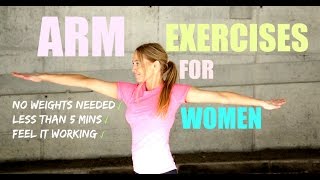 ARM EXERCISES FOR WOMEN  The easy way to lose arm flab no weights needed START NOW [upl. by Damali]