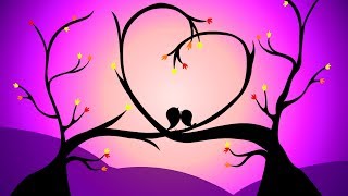 Animated Love Greetings  Cute Love Birds Background Video Love Status For Whatsapp [upl. by Crosley]