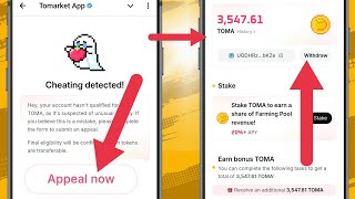 Tomarket airdrop withdrawal  How to get Telegram ID and appeal for cheating detected [upl. by Downing]