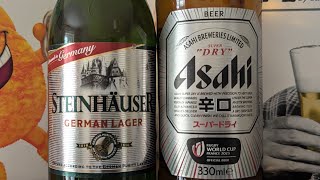 Aldi Steinhauser 47 Versus Asahi Super quotDryquot Beer 5 [upl. by Ydnir]