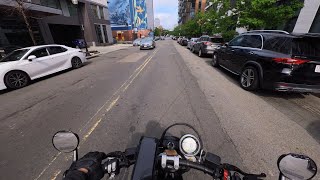 Casual Sunday Motorcycle Ride Into Boston  POV Motorcycle Riding Ducati Scrambler [upl. by Mungo196]