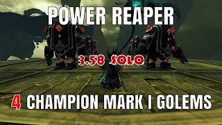 GW2 FOUR Champion Mark I Golems Reaper SOLO [upl. by Imekawulo478]