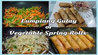 Lumpiang Gulay or Vegetable Spring Rolls  Simple Recipe by Vangie Dacalcap [upl. by Griffith]