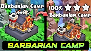 LEVEL 5 FULL MAX BARBARIAN CAMP 2 SHOT ATTACK  CLAN CAPITAL RAID [upl. by Llewkcor]