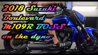 2018 Suzuki Boulevard M109R BOSS edition on the dyno at the Ace Cafe Orlando [upl. by Notpmah]