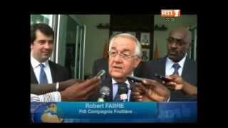 Le 1er Ministre Jeannot A a reçu M Robert Fabre PDG dune compagnie fruitière [upl. by Lleoj661]