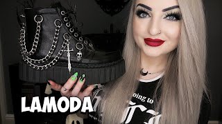 HUGE Lamoda Shoe Haul amp Try on  Gothic Shoes Unboxing  Lunalily [upl. by Yblok874]