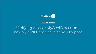 MyGovID How to Series  How to verify your MyGovID account with a code sent to your address Part 1 [upl. by Aracot]