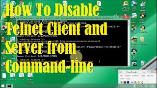 How To Disable Telnet Client and Server from Commandline [upl. by Anayi]