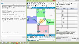 11101 Packet Tracer  Design and Implement a VLSM Addressing Scheme [upl. by Nivlac703]