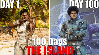 I Spent 100 Days on The Island in ARK Survival Ascended [upl. by Vivi143]