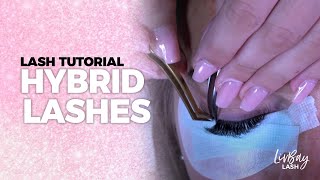 Hybrid Lashes  Eyelash Extension Tutorial [upl. by Philina824]