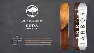 Arbor Snowboards  2018 Product Profiles  Coda Rocker [upl. by Alym]