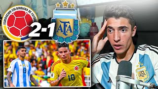 COLOMBIA 2  ARGENTINA 1  REACCIÓN PICANTE  Eliminatorias Mundial 2026  Toto Bordieri [upl. by Deehsar]