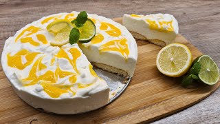 Citromos sajttorta sütés nélkül Angol citromkrémmel Lemon curdTTkonyhája [upl. by Megargee]