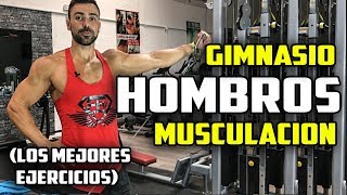 🔴 HOMBROS FUERTES  Los mejores Ejercicios de Musculación con Máquinas Gimnasio [upl. by Ainnek182]